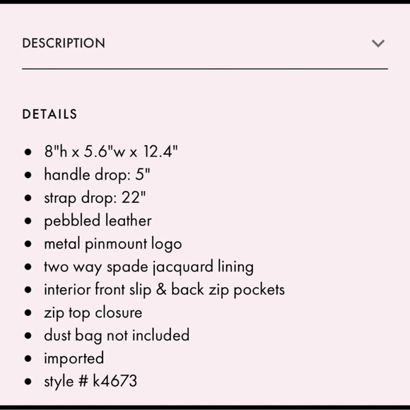 Kate spade pebbled leather purse with matching wallet - Picture 14 of 16